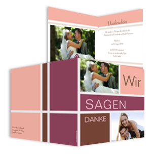 1009 Dankeskarte Hochzeit