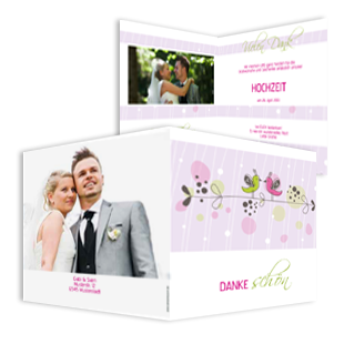 1010 Dankeskarte Hochzeit