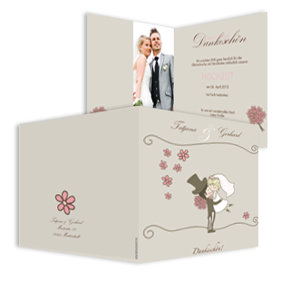 1019 Dankeskarte Hochzeit