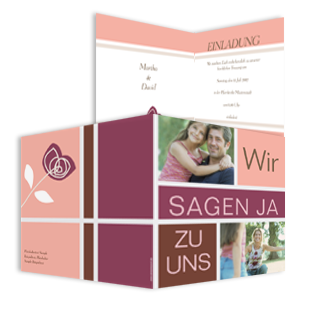 1009 Hochzeit Einladung