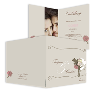 1019 Hochzeit Einladung