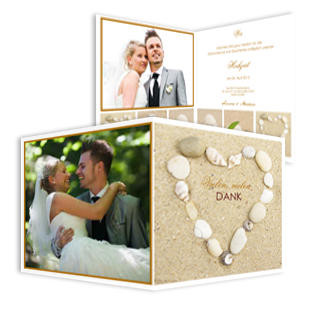 1016 Dankeskarte Hochzeit