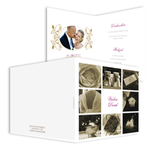 1018 Dankeskarte Hochzeit