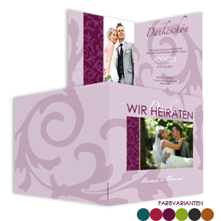 1006 Dankeskarte Hochzeit
