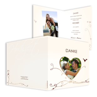 1014 Dankeskarte Hochzeit