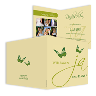 1012 Dankeskarte Hochzeit