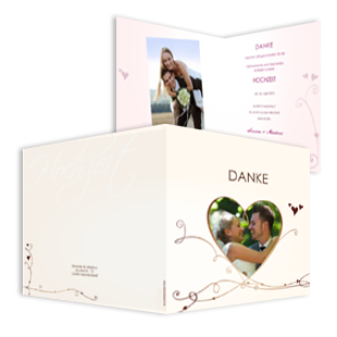 1015 Dankeskarte Hochzeit